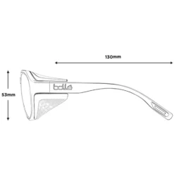 BOLLE Bollé Ascender Bollé 100 Cat 4 - Gletscherbrille -Edelrid Verkaufsgeschäft boll ascender 100 cat 4 gletscherbrille black matte bol bs140002 2