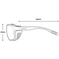 BOLLE Bollé Pathfinder Phantom Black Cat 2-4 - Gletscherbrille -Edelrid Verkaufsgeschäft boll pathfinder phantom black cat 2 4 gletscherbrille matte bol bs138005 4